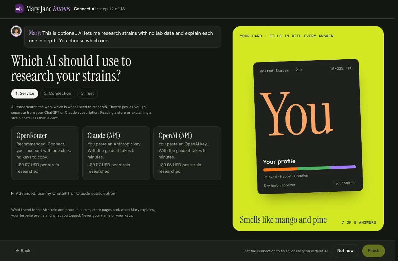 Which AI should I use to research your strains?